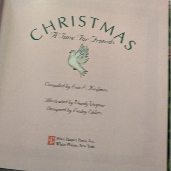 Wendy Wegner Christmas A Time For Friends Book Party Gift - Picture 9 of 9